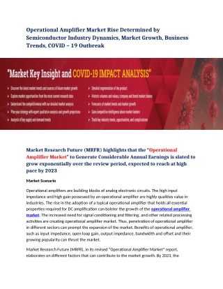 Operational Amplifier Market