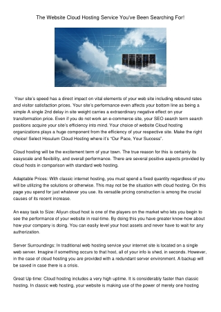 TheWebsiteCloudHostingServiceYouveBeenSearchingFor