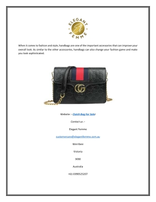 Clutch Bag for Sale | Elegantfemme.com.au