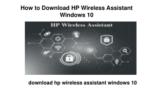 How to Download HP Wireless Assistant Windows 10