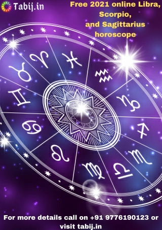 Free 2021 online Libra, Scorpio, and Sagittarius horoscope