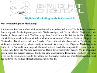 Digitales Marketing made in Österreich