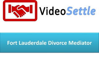 Fort Lauderdale Divorce Mediator