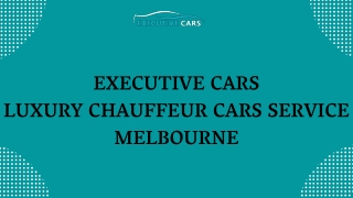 Hire Reliable Silver Service Taxi Melbourne | Executive Cars