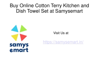 Buy Online Cotton Terry Kitchen and Dish Towel Set 4 pack Checked Red