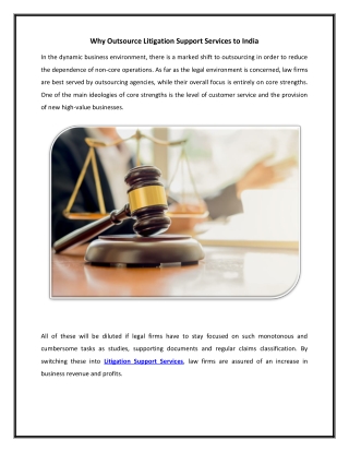 Litigation support services