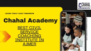 Online IAS Coaching in Ajmer– Chahal Academy