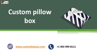Custom pillow box Available in All Sizes & Shapes