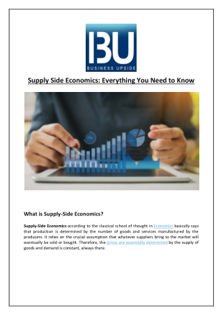 Supply Side Economics: Everything You Need to Know