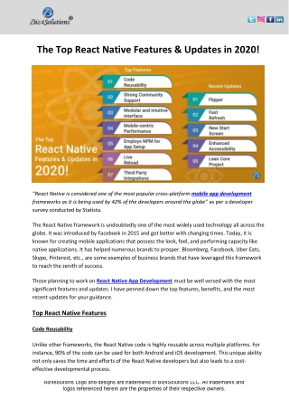 The Top React Native Features & Updates in 2020!