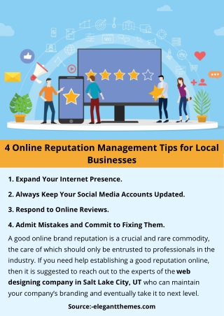 4 Online Reputation Management Tips for Local Businesses