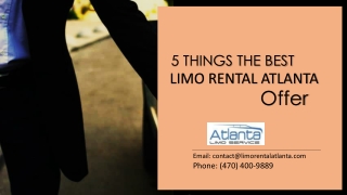 5 Things the Best Limo Rental Atlanta Offer