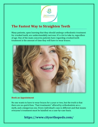 The Fastest Way to Straighten Teeth