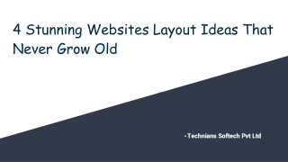 4 Stunning Websites Layout Ideas That Never Grow Old