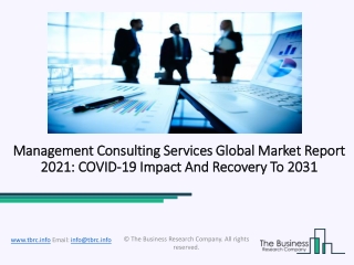 Management Consulting Services Market Industry Outlook, Opportunities in Market And Expansion By 2031