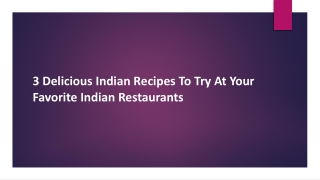 best indian food