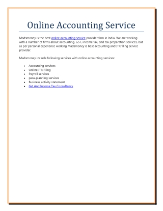 Online Accounting Service