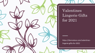 Valentines Lingerie Gifts for 2021 | Valentines Lingerie