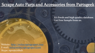 Scrape Auto Parts and Accessories from Partsgeek