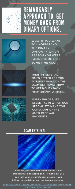 Remarkably Approach to  Get Money Back from Binary Options.