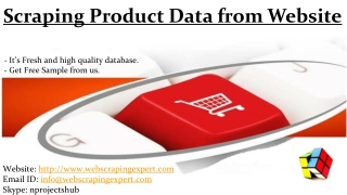 Scraping Product Data from Website