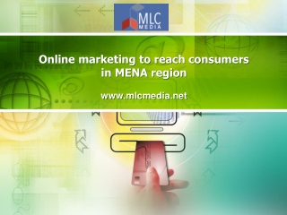 Online Marketing to Reach Consumers in the MENA Region - www.mlcmedia.net