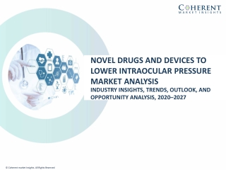 Novel Drugs and Devices to Lower Intraocular Pressure Market Size Share Trends Forecast 2027