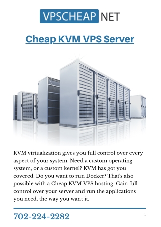 Cheap KVM VPS Server