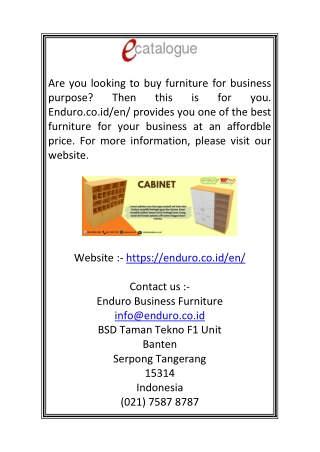 Business furniture | Enduro.co.id