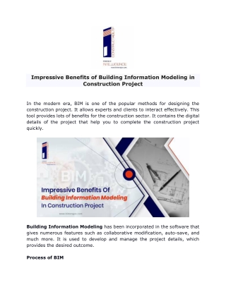 Impressive Benefits of Building Information Modeling in Construction Project