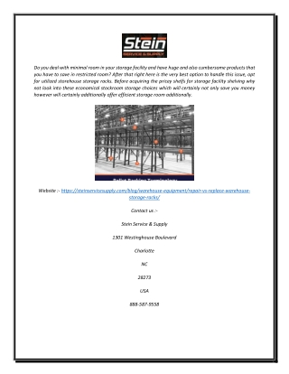 Warehouse Storage Racks | Stein Service & Supply