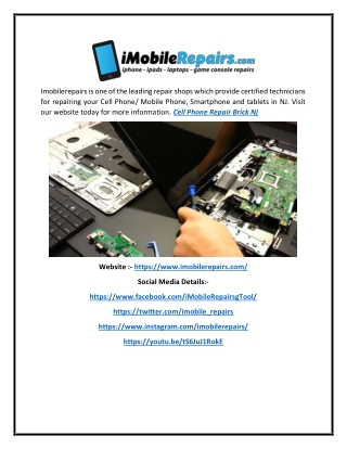 Cell Phone & Smartphone Repair in Brick NJ