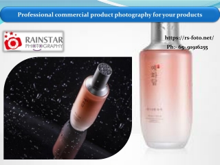 Professional commercial product photography for your products