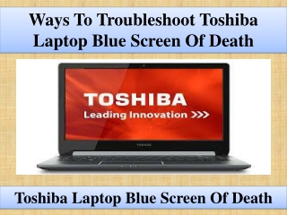 https://www.toshibahelpline.com/fix-bsod-errors/