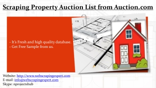 Scraping Property Auction List from Auction.com