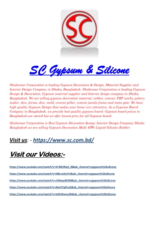 SC Gypsum & Silicone