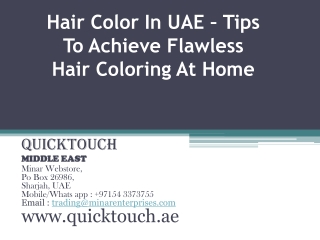 Hair Color In UAE – Tips To Achieve Flawless Hair Coloring At Home