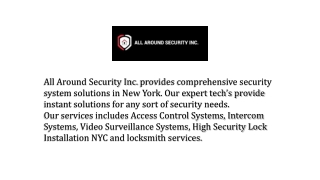 CCTV Companies NYC | Video Surveillance Installation Services NYC