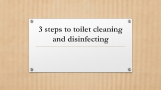 3 steps to toilet cleaning and disinfecting | Emasol