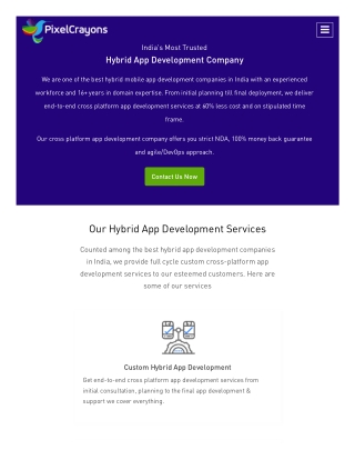 India's Most Trusted Hybrid App Development Company