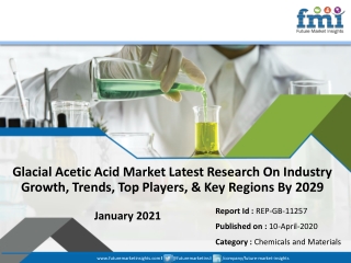 Anhydrous (water-free) Acetic Acid Market Growth, Demand, opportunities, Scope & Forecast by 2028