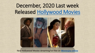 New Hollywood Movies released in December 2020