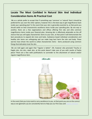 Locate The Most Confided In Natural Skin And Individual   Consideration Items At Practical Cost