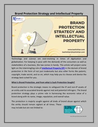 Brand Protection Strategy and Intellectual Property