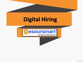 Digital Recruitment Agency, Digital Recruitment Company Hyderabad – Resoursmart