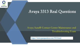 Avaya ACSS 3313  Practice Test Questions