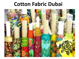 Cotton Fabric Dubai