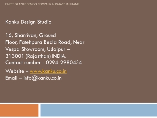 Finest Graphic Design Company in Rajasthan Kanku