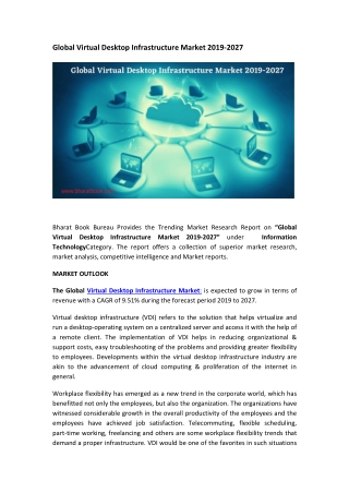 Global Virtual Desktop Infrastructure  Market Research Report 2019-2027