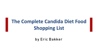 Candida Grocery Shopping List (Foods to Eat & Foods to Avoid)